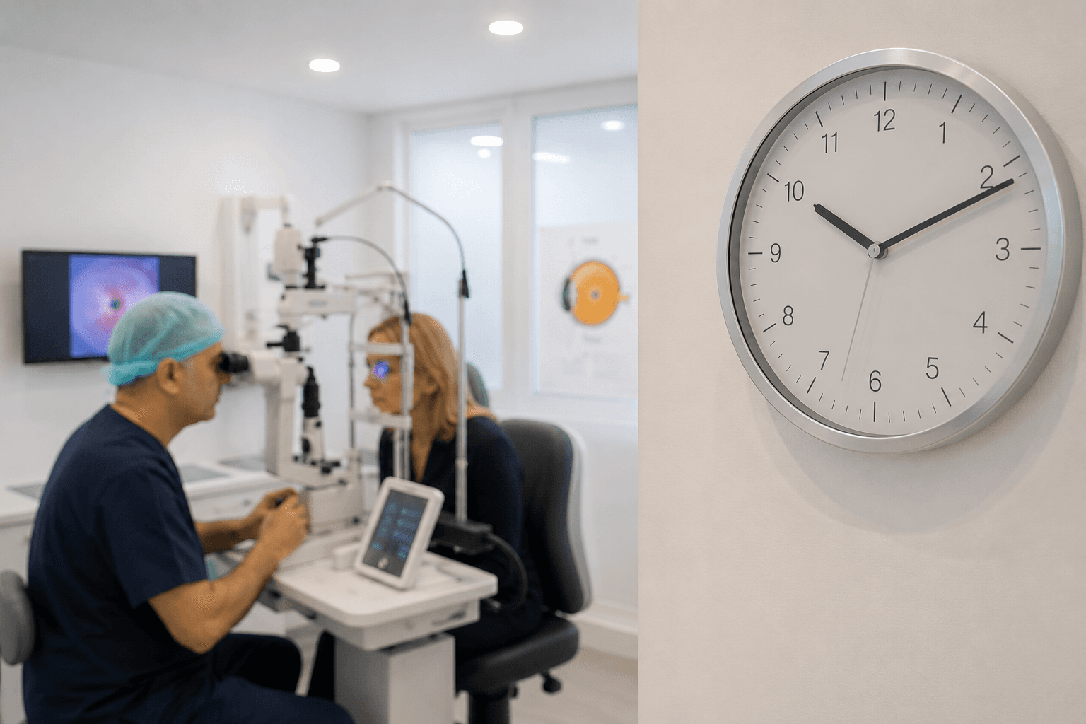 Vitreolysis treatment takes about 15–30 minutes